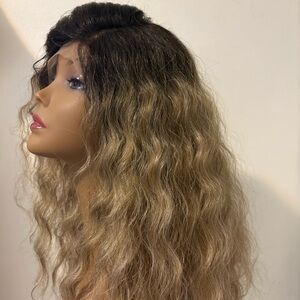 Ombre Brown and Blonde Wavy Wig
